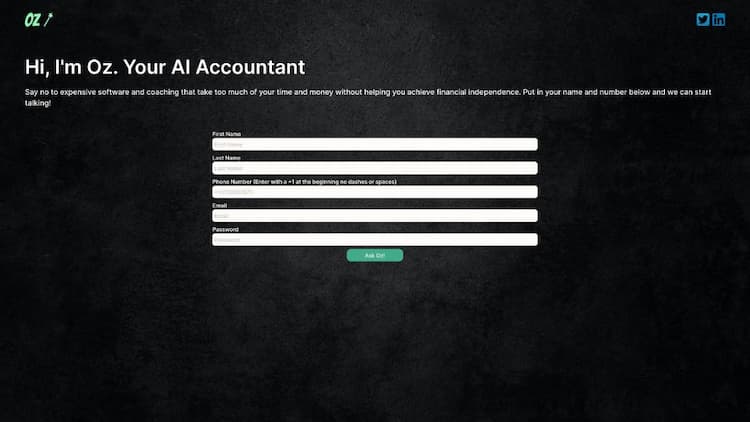 Oz - Your AI Accountant