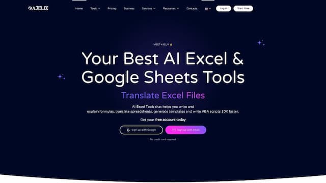 Ajelix AI Excel Tools