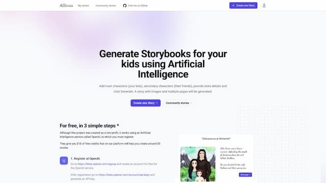 OpenSource Ai Stories Generator
