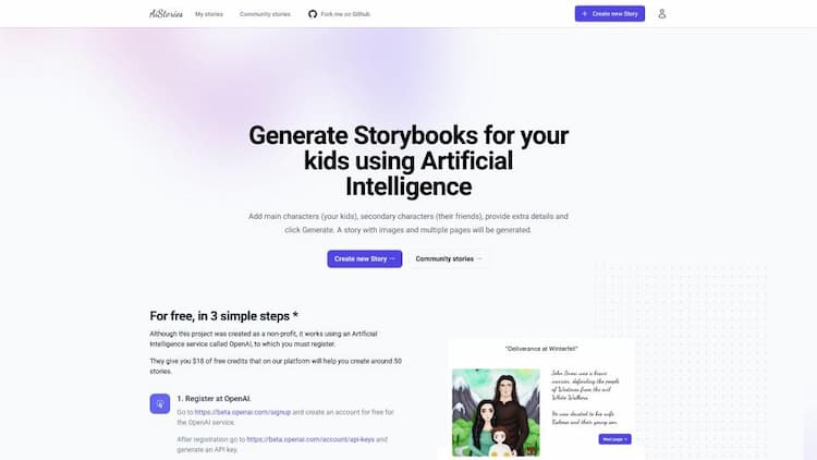OpenSource Ai Stories Generator