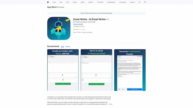 Email Writer - AI Email CHATGPT iOS APP